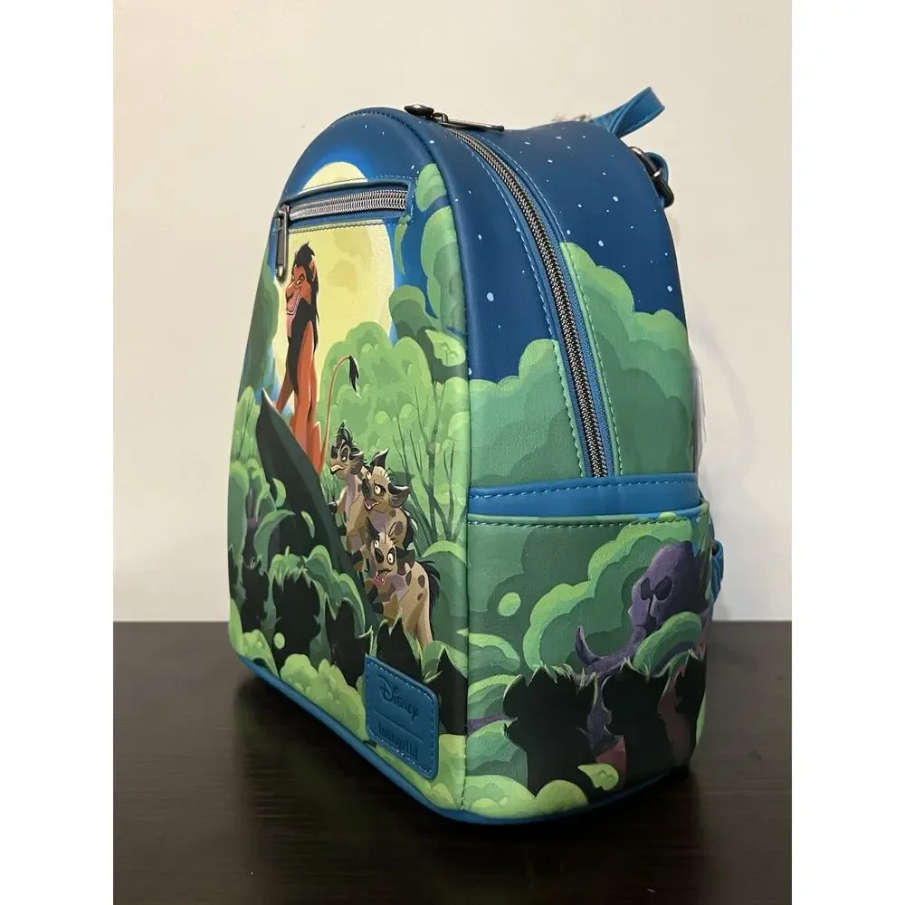 Disney Loungefly The Lion King Evil Scar and Hyenas Scene Mini Backpack NWT